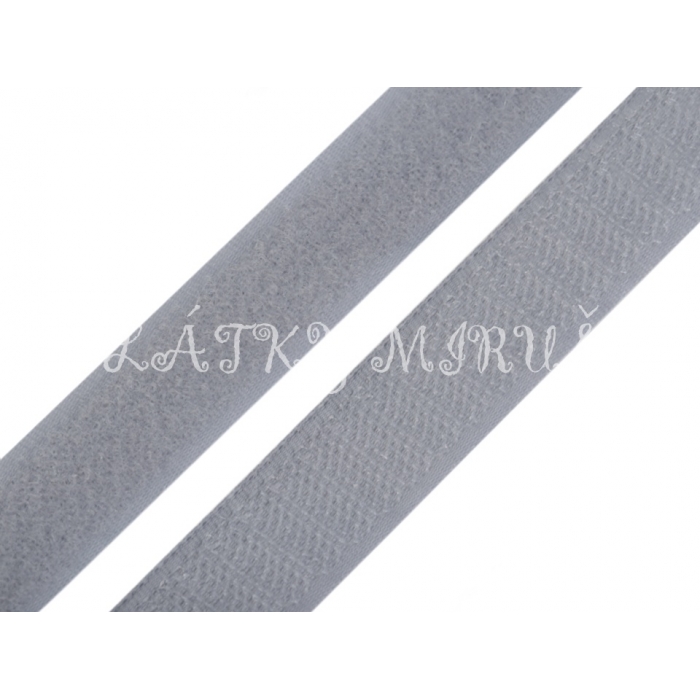 Suchý zip šedý 20mm