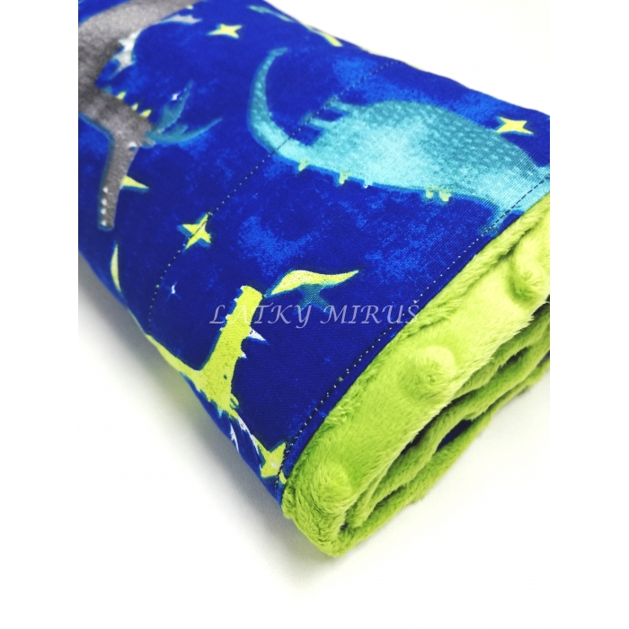 Dětská deka - draci na modré