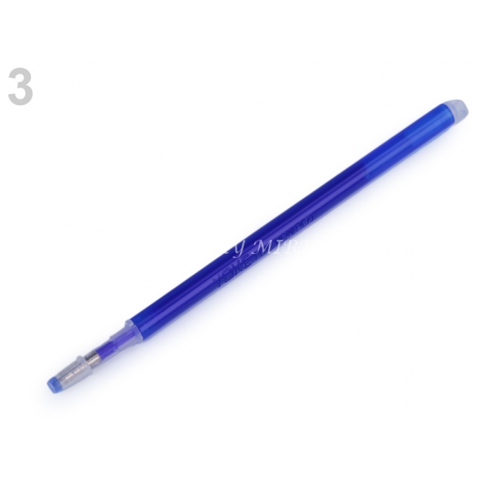 Mizící propisovací tužka na textil modrá