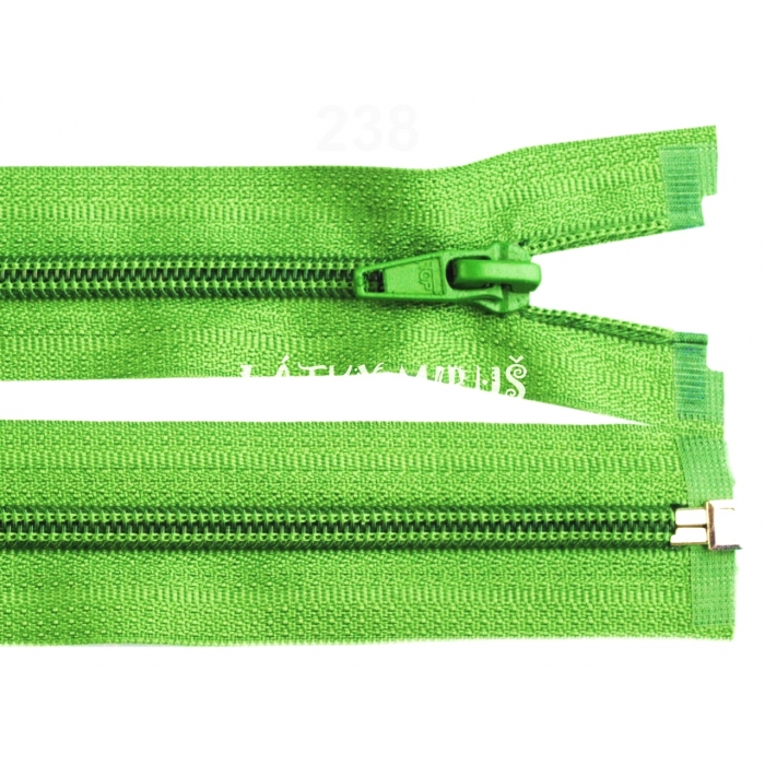 Spirálový zip šíře 5 mm délka 45 cm bundový  zelený