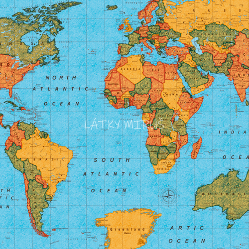 č.5358 mapa světa - směsovka