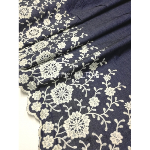 Denim s výšivkou 15019/008