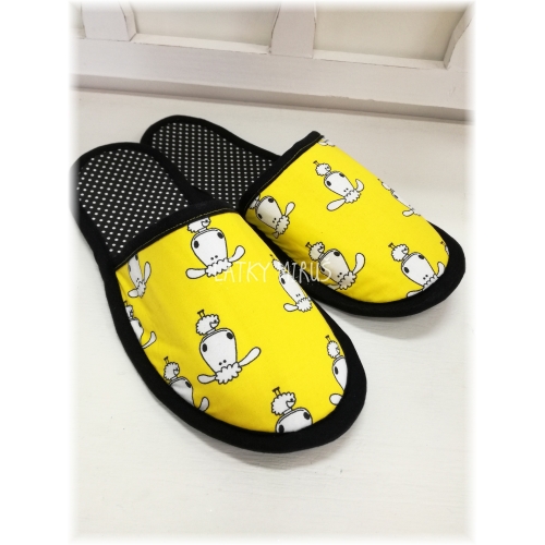 Papuče- Ovečky na žluté