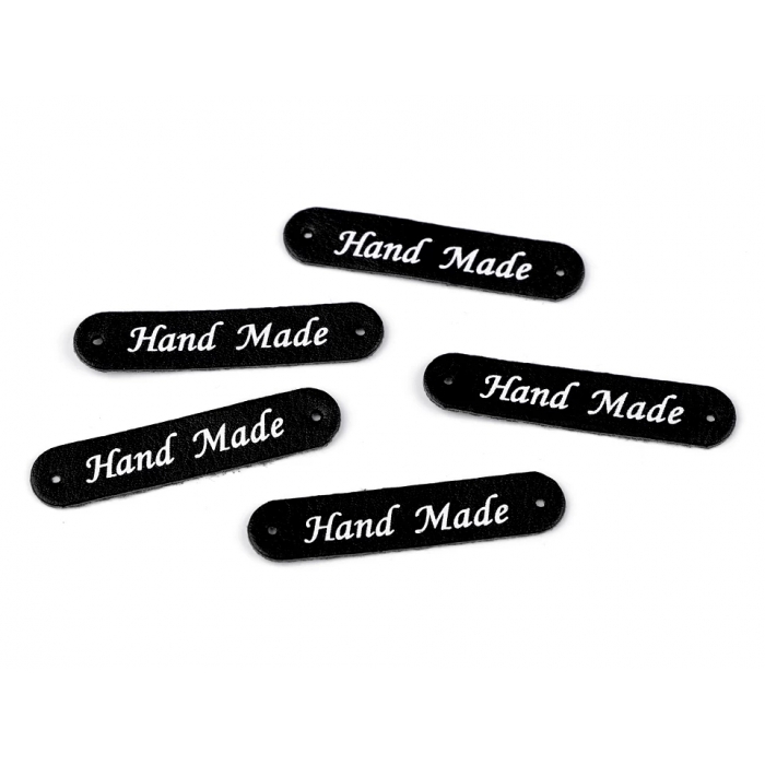 Cedulka Hand made - černá