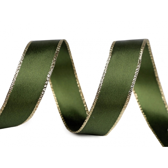Vánoční stuha zelená 24mm Vánoční stuha zelená 24mm