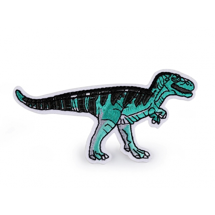Nažehlovačka dinosaurus modrý Nažehlovačka dinosaurus modrý