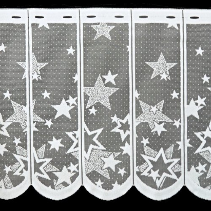 Vitrážová záclona hvězdy v panelu 50cm