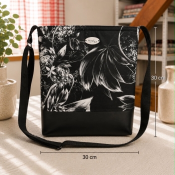 Crossbody - černo - bílá Crossbody - černo - bílá