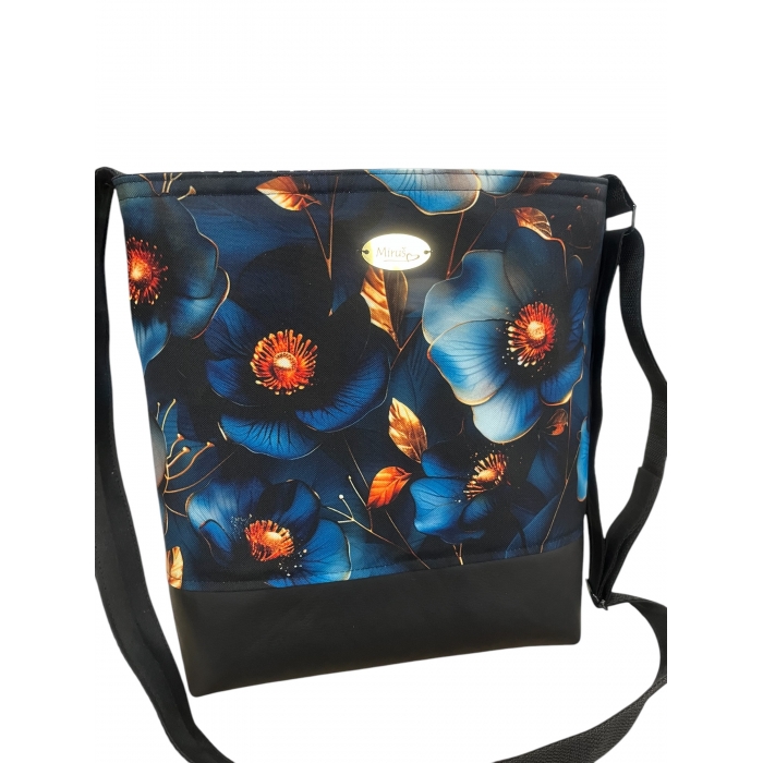 Crossbody - kabelka - květy velké