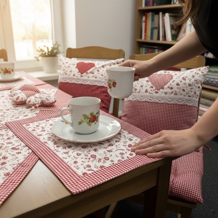 Prostírání prošívané cibulák Prostírání prošívané cibulák