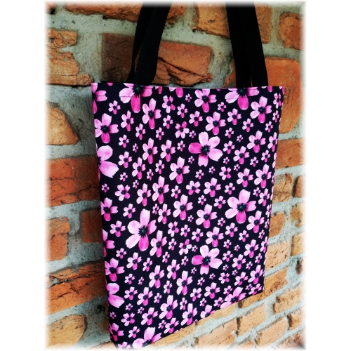 Nákupní taška - Růžové kvítí