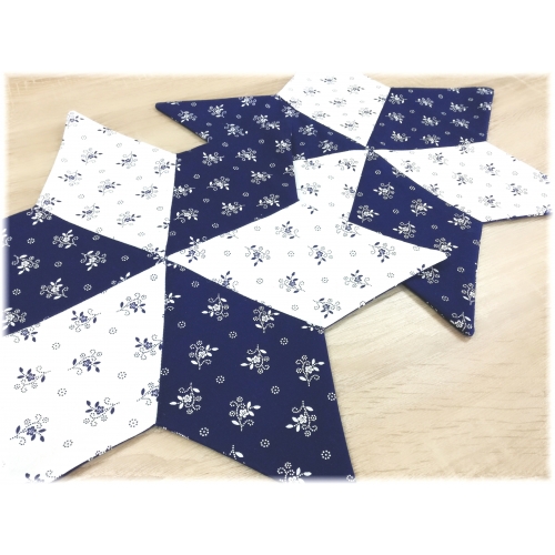 Vánoční hvězda - 30cm - modrotisk