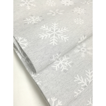 Vánoční ubrus 65x65 Stříbrná na šedé