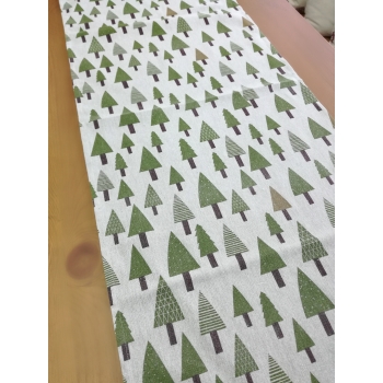 Ubrus 130x45 stromy na režné