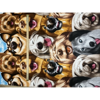 Vafloviny - utěrkoviny - psi š.150cm