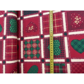 Vánoční patchwork červený