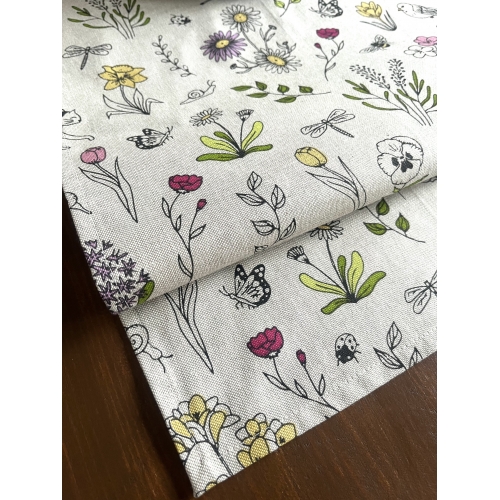 Ubrus 65x65 jarní louka 2