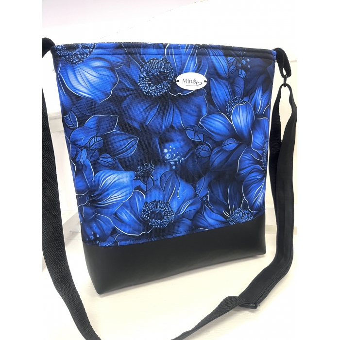 Crossbody - modré květy 3