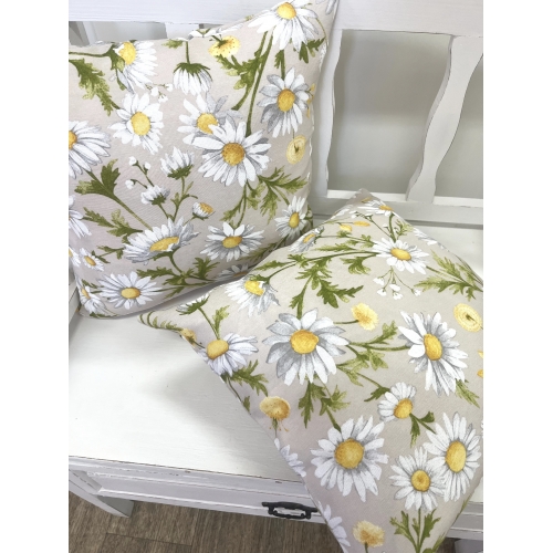 Povlak 40x40 kopretiny na béžové