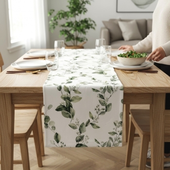 Povlak 40x40 listy na bílé 2