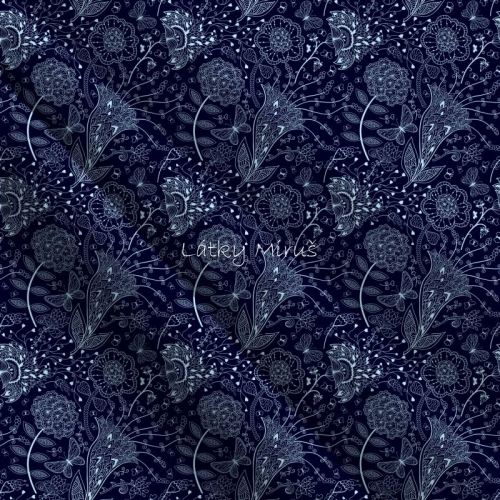 Kočárkovina - jemné květy modré