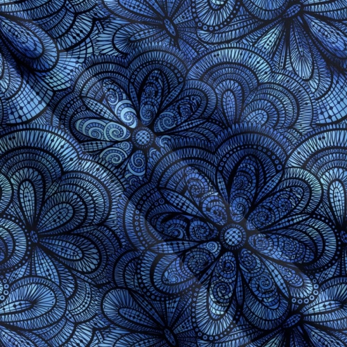 Kočárkovina - mandaly modré